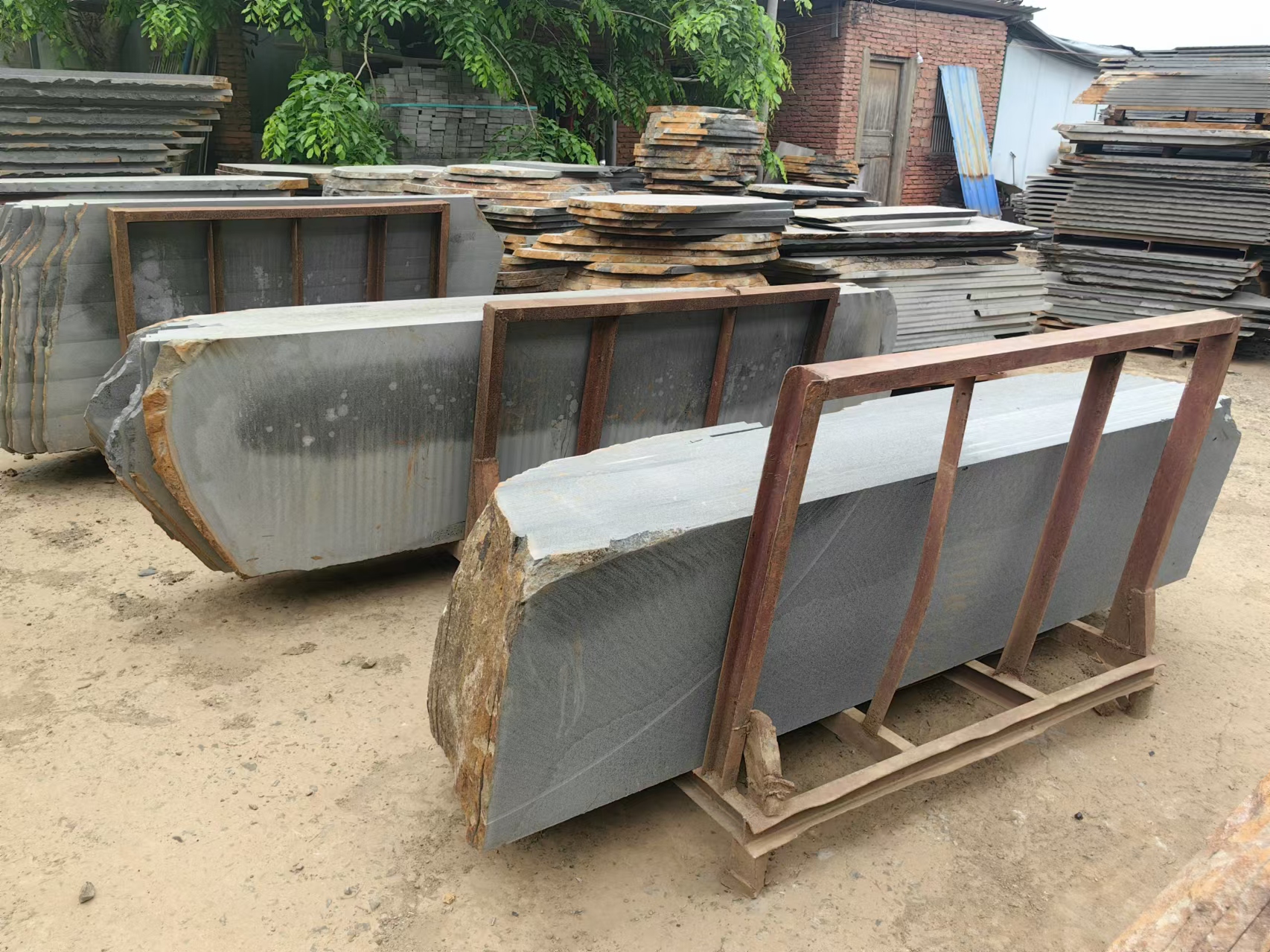 Hainan Black Basalt Rough Slabs (2)