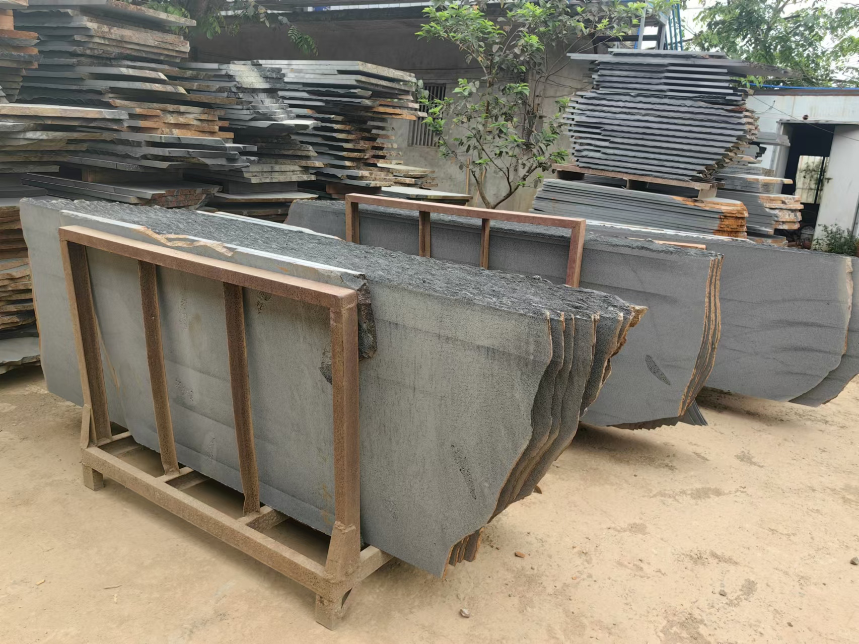 Hainan Black Basalt Rough Slabs (3)
