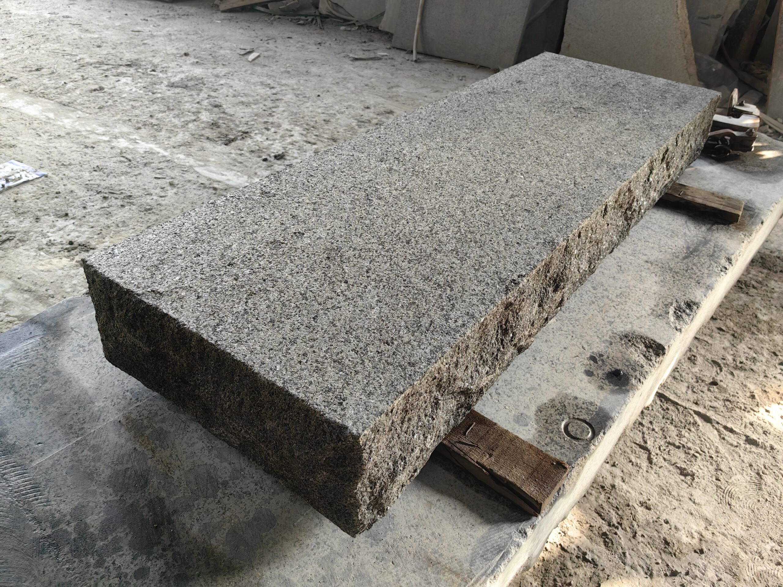 Black Stone Rock face steps