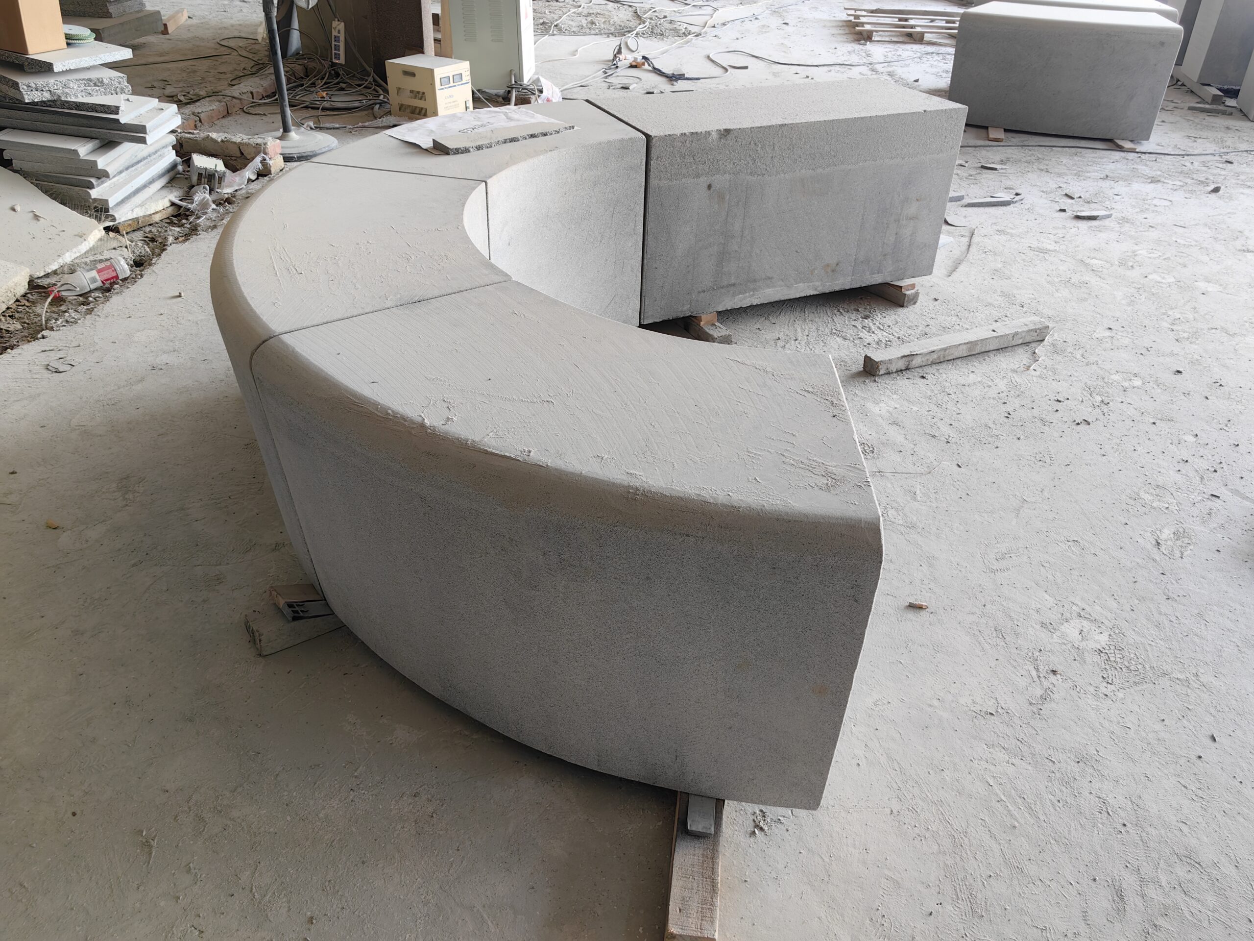 Sesame black granite kerbstone