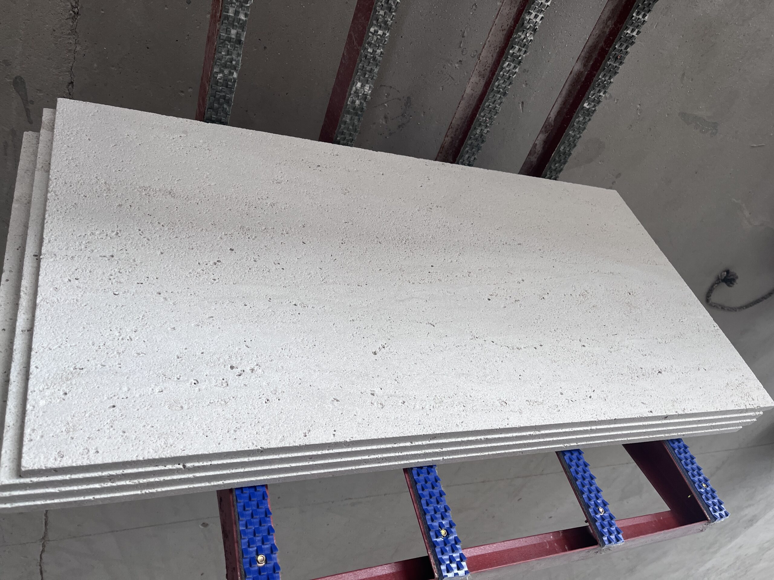 white travertine soft sandblasted paver outdoor flooring